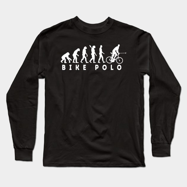 Bike Polo Evolution Long Sleeve T-Shirt by Be Cute 